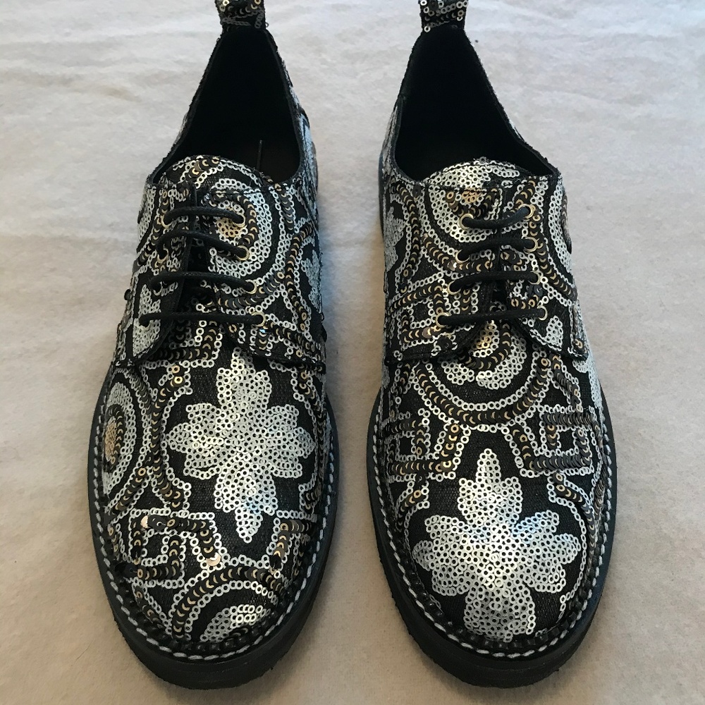Miista London Sequined Oxfords Sz 39